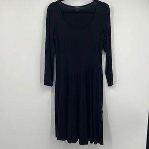 Karen Kane Black Long Sleeve Swing Dress Large